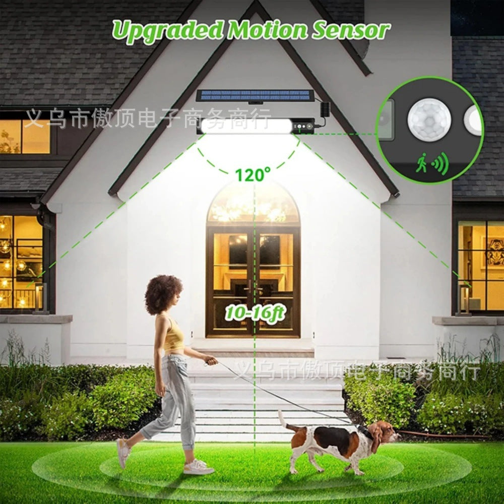 Outdoor Solar Human Body Sensor Street Light Split Light Household Waterproof Wall Light Courtyard Landscape Garage Lighting
