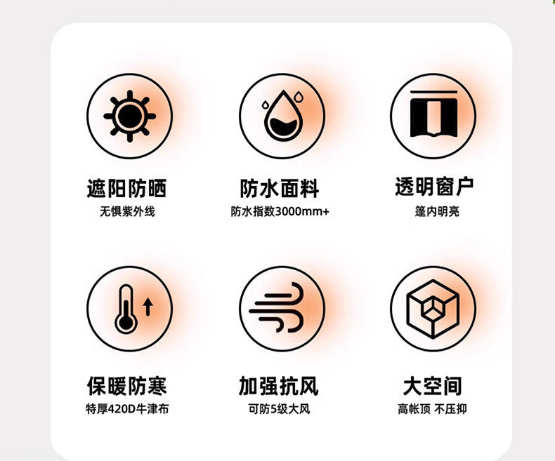 Street Vendor Square Tent Windproof Cover Outdoor Four-Corner Sunshade Rainproof Warm Windproof Transparent Cover Wholesale