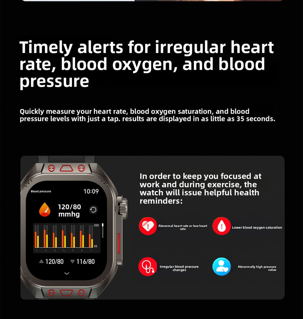 ZW10 Max Smart Watch Bluetooth Call True Heart Rate Step Sleep Monitor Flashlight Outdoor Three-Proof Sports