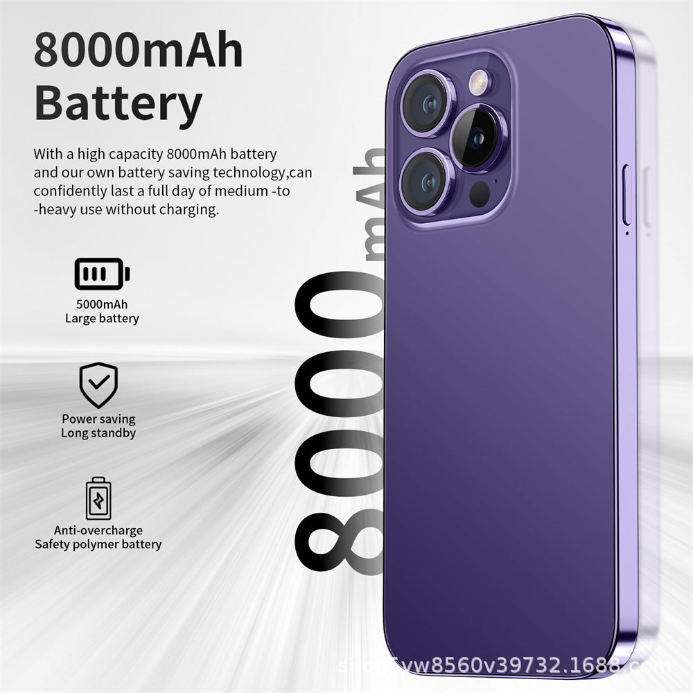 New Smartphone i15promax Large Screen Android Phone Direct Supply Overseas In-Stock All-in-One Machine