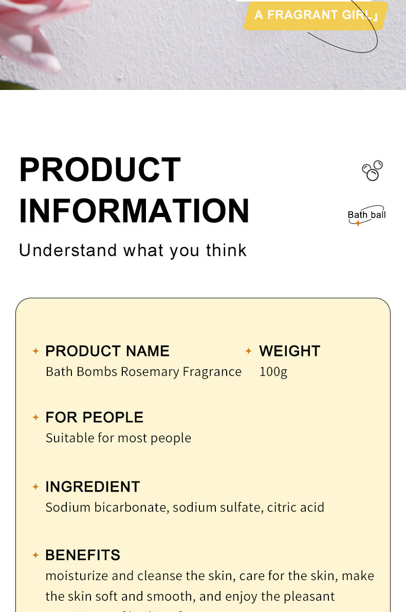 Full English Dried Flower Explosive Bath Salt Ball100gSADOER Clean Fragrance Bath Ball  Wholesale