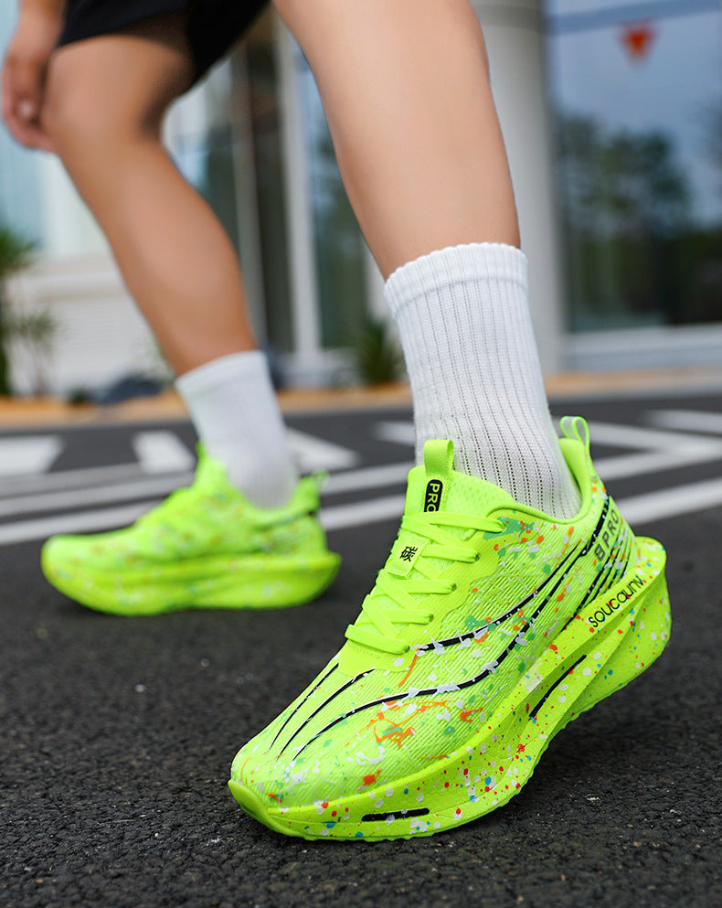 Parent-Child Cool Luminous Running Shoes Casual Fashion Men's Shoes Breathable Mesh Lightweight Comfortable Cushioned Wear-Resistant Sports Shoes