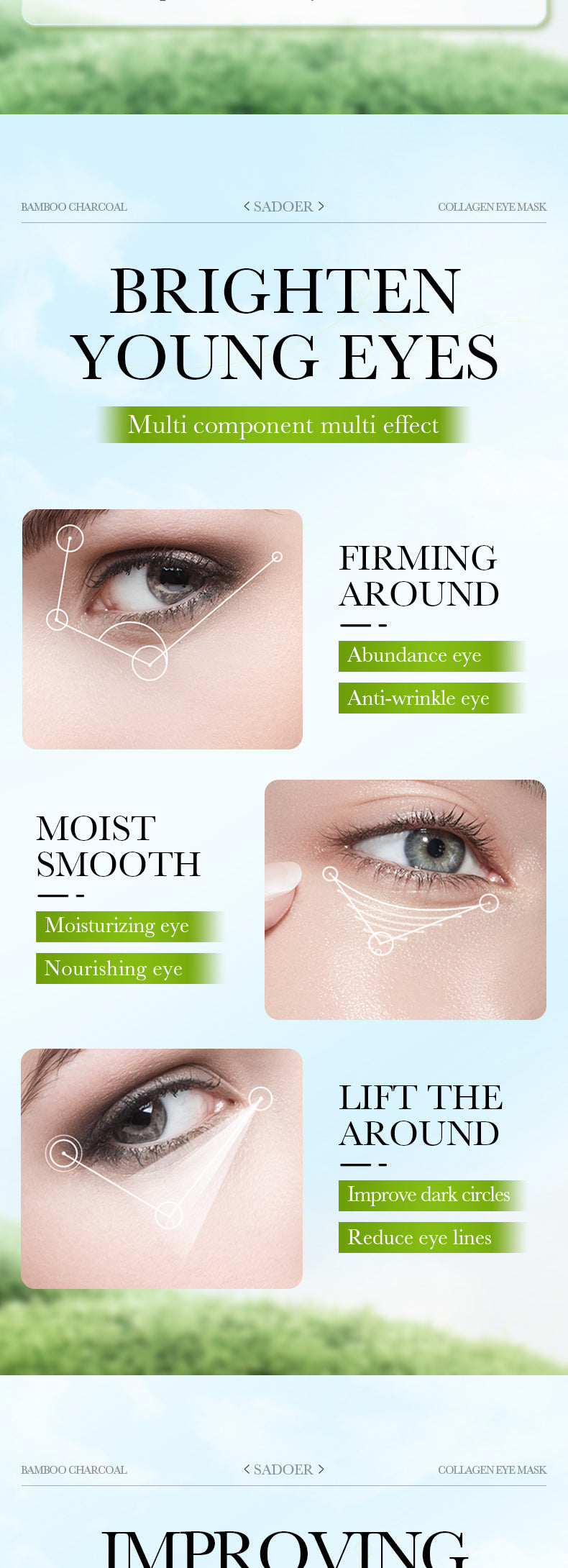 Full English Lavender Collagen Eye Mask80gSADOER Firming and Moisturizing Eye Mask Patch  Wholesale