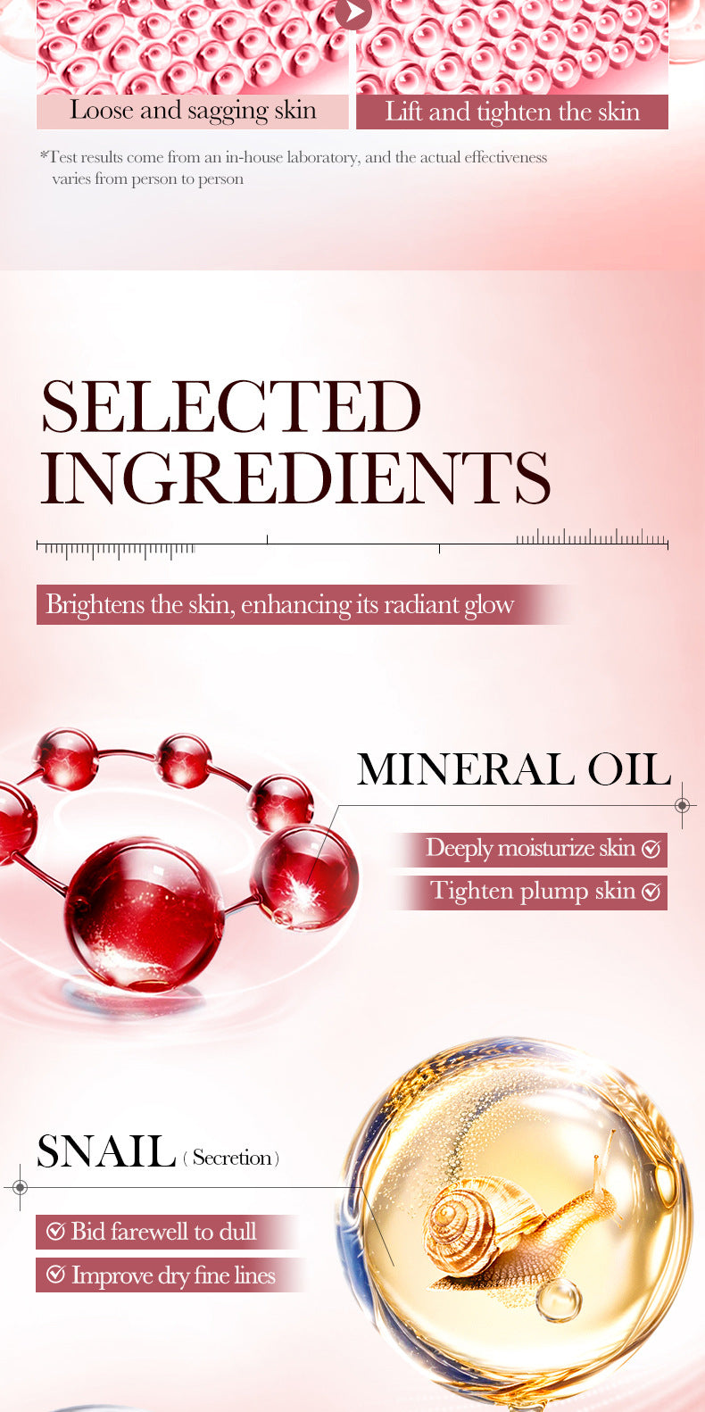 Snail Elasticity Cream BIOAOUA Firming, hydrating, moisturizing, and rejuvenating face cream for cross-border foreign trade wholesale