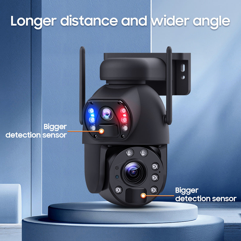Dual Lens Dual Screen20Zoom7*24Solar Energy20W Hd600MP Metal Housing for Surveillance Camera