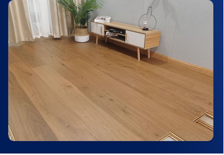Door-to-Door Installation Old Three-Layer Large Board Pure Three-Layer Solid Wood Floor Oak Log3.0-4.0mm Underfloor Heating