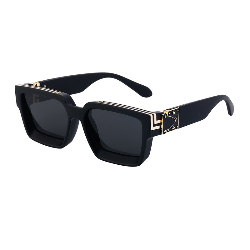 0k Billionaire Style Sunglasses Men Fashion Internet Celebrity Sunglasses Women High-end Glasses Square Frame Sunglasses
