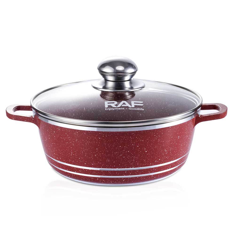 RAF Hot Sale Handle Detachable Non-Stick Pan Ceramic Glaze Universal Stove Cookware11Set