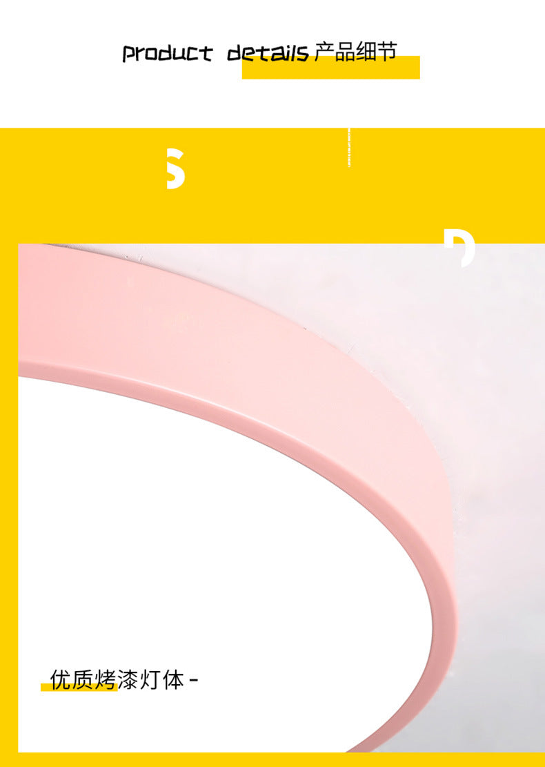 Macarons led Ceiling Light Round Modern Minimalist Bedroom Light Iron Art Ultra-thin Living Room Light Home Balcony Light