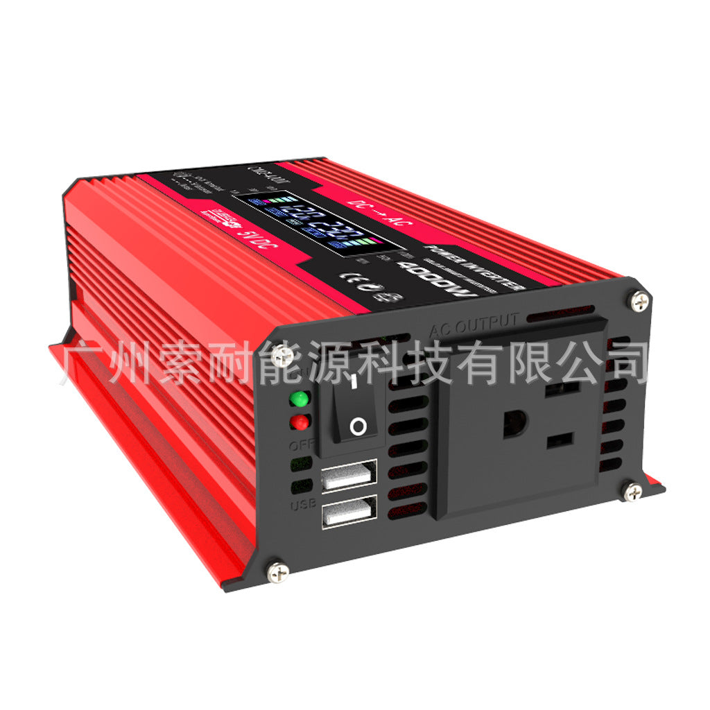 Vehicle Inverter300W 12V Turn110V220V Smart Digital Display Screen car power inverter