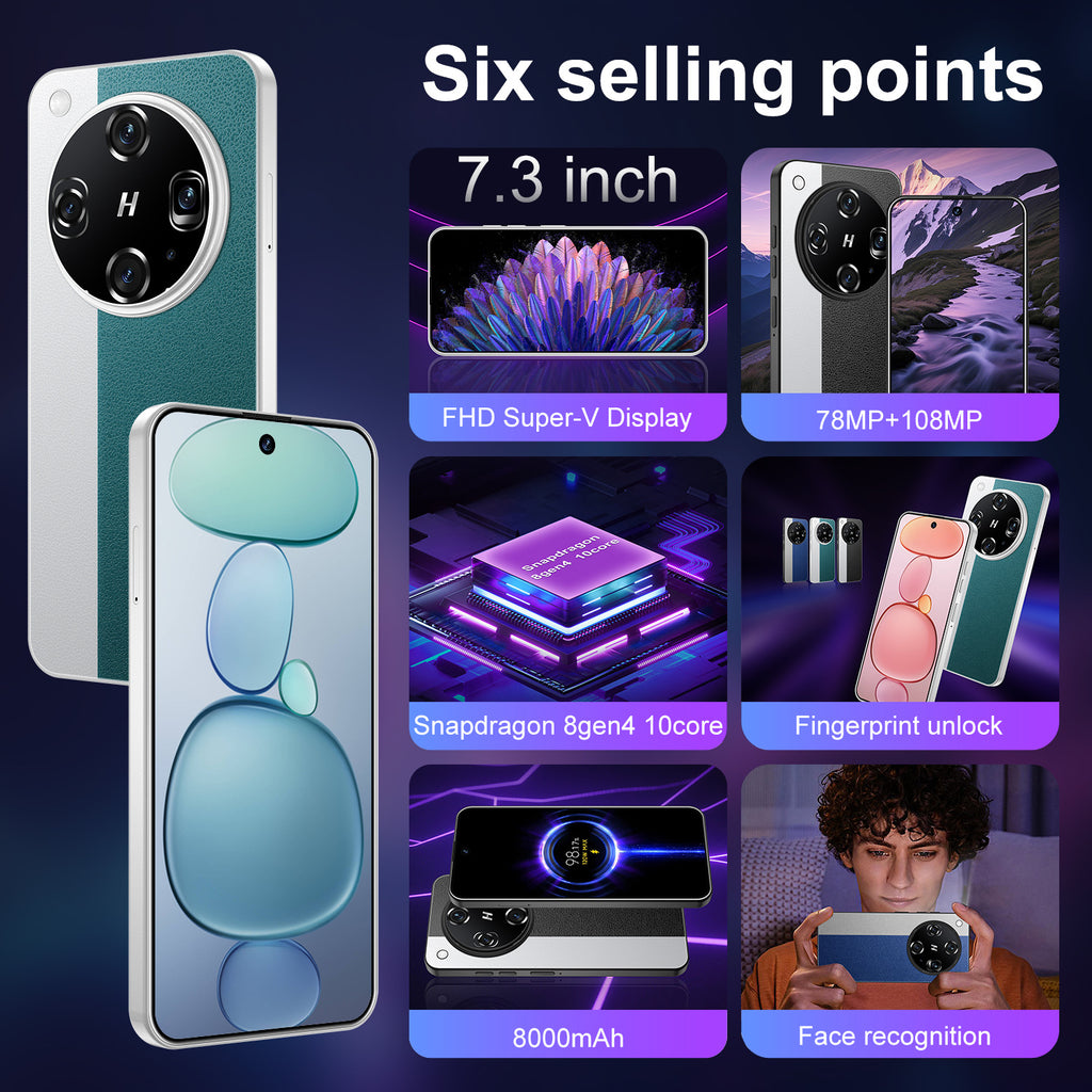 Specially designed for smartphones X8 Ultra Android Large Screen16+1T Factory Price for Mobile Phones Dried shrimp