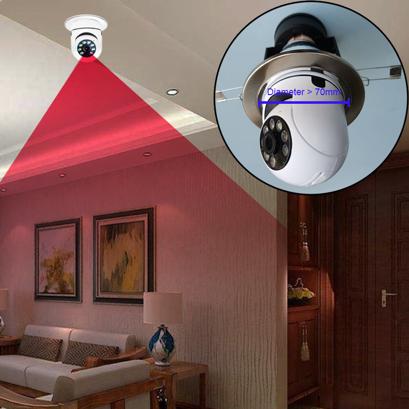Factory Direct Sales Bulb Camera360Panoramic Home Smart Wireless Surveillance WiFi Light Bulb Camera Moving Head Light