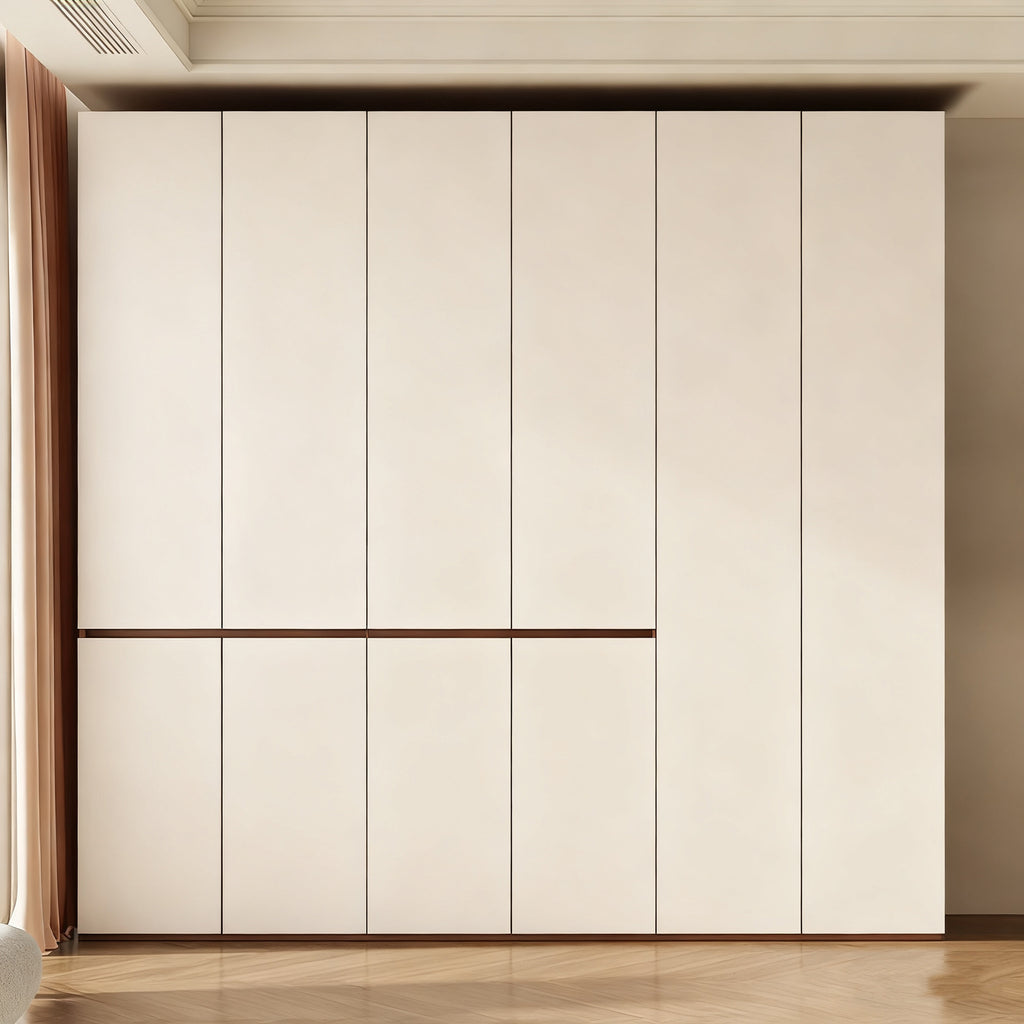 Custom Whole House Honeycomb Aluminum Alloy Wardrobe, Sectional Handle-Free, One Door to the Ceiling, Simple Home Bedroom Large Wardrobe