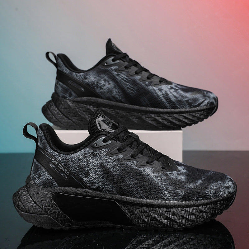 Marathon Running Shoes Soft Sole Cushioning Men and Women Mesh Training Running Shoes Rebound Physical Test Sports Student Sports Shoes Men's