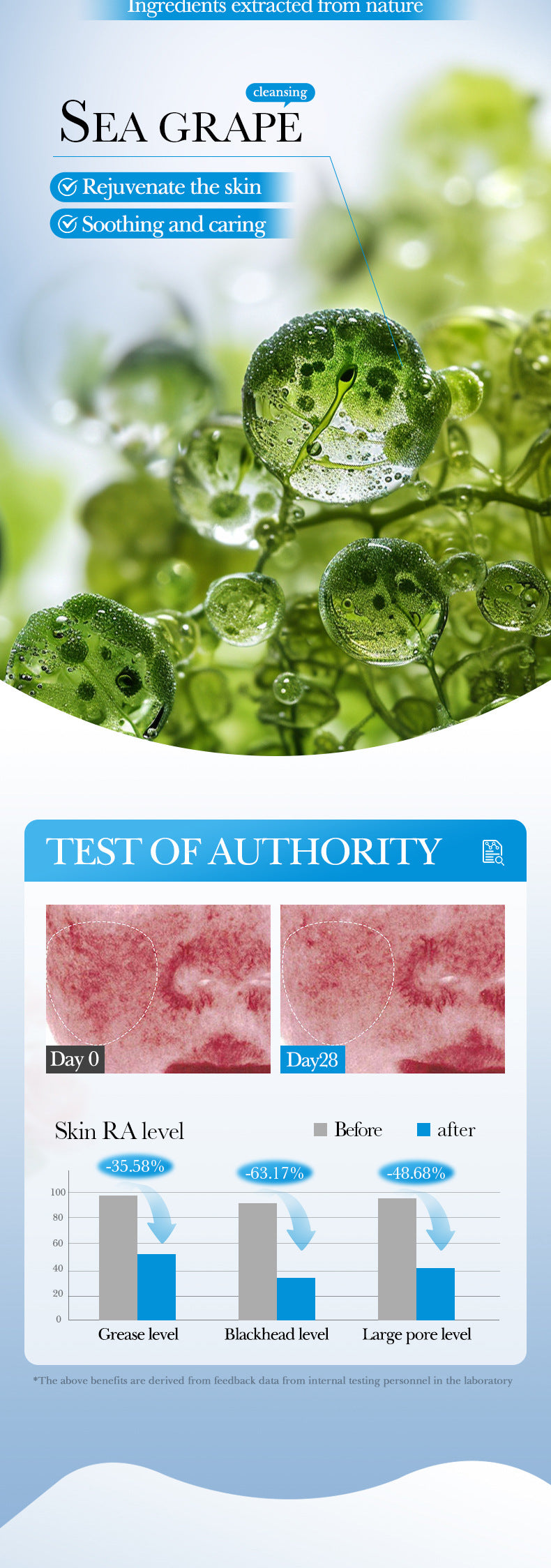 Marine Care Mud Mask Stick40g Cleansing and Firming Facial Mud Mask Foreign Trade Skin Care Products Wholesale