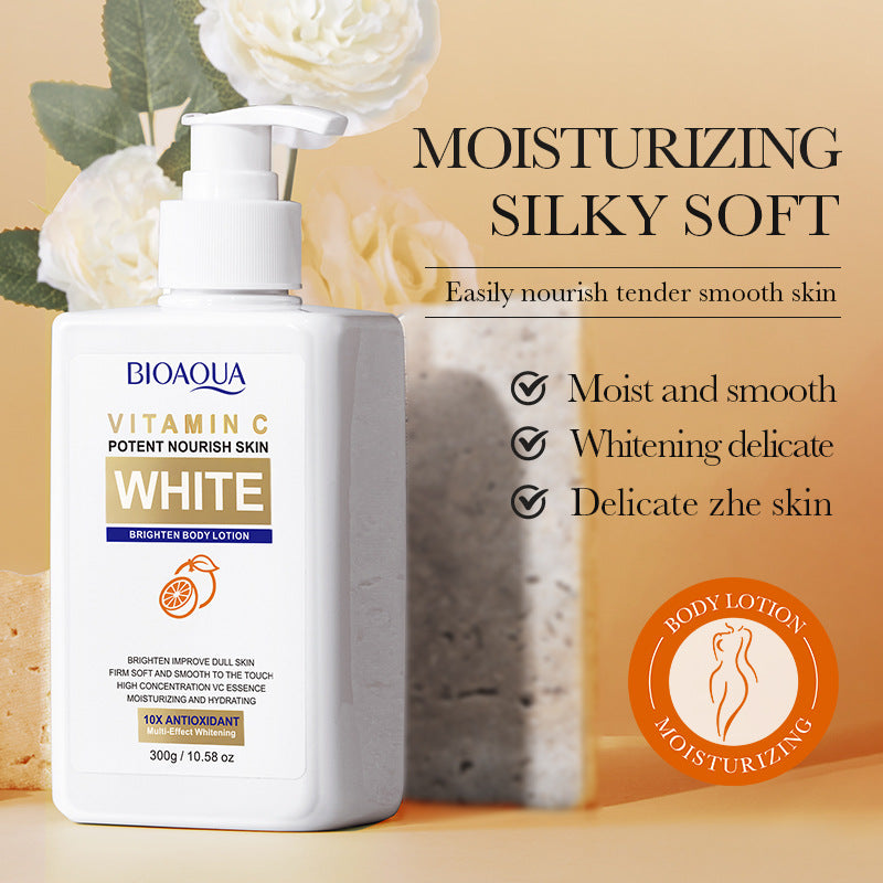 Full English VC Whitening Body Lotion BIOAOUA Vitamin C Brightening, Hydrating, Moisturizing, Skin Care,  Wholesale