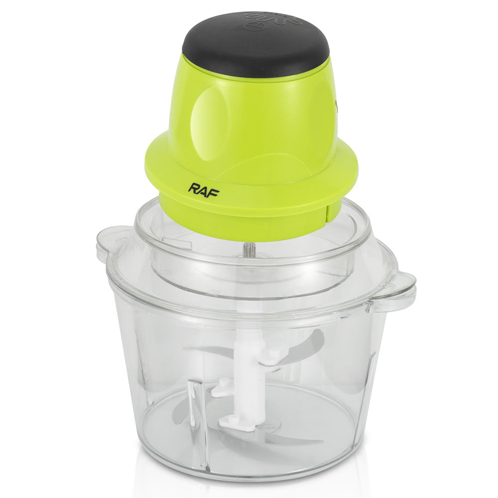 RAF EU Standard Meat Grinder Household Electric Blender Meat Mincer Small High-Power Food Processor Glass Jar