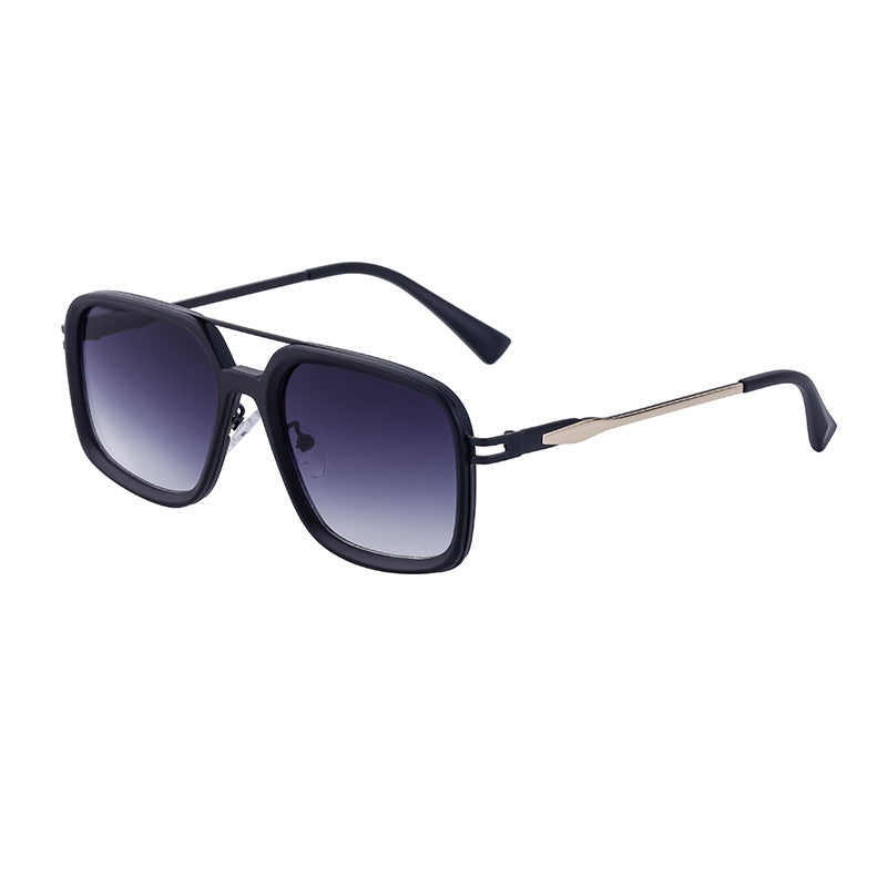 2025New style sunglasses for men with a high-end feel, vintage driving sunglasses, square frame glasses wholesale
