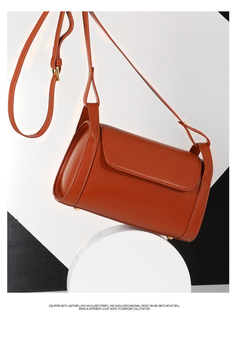 Trolis New Women's Bag2024Vintage Crossbody Bag Stylish Versatile Shoulder Bag Internet Celebrity Texture Small Square Bag