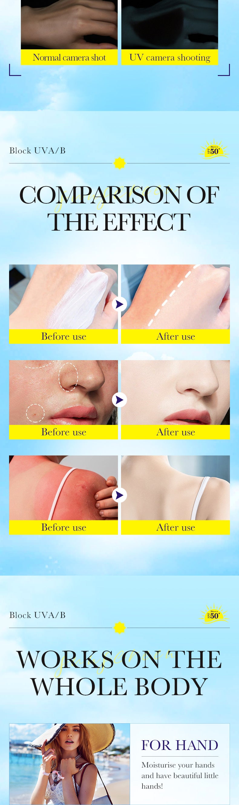 Whitening Sunscreen40gBIOAOUA Improve Isolation UV Protection Sunscreen Lotion Cross-Border Wholesale