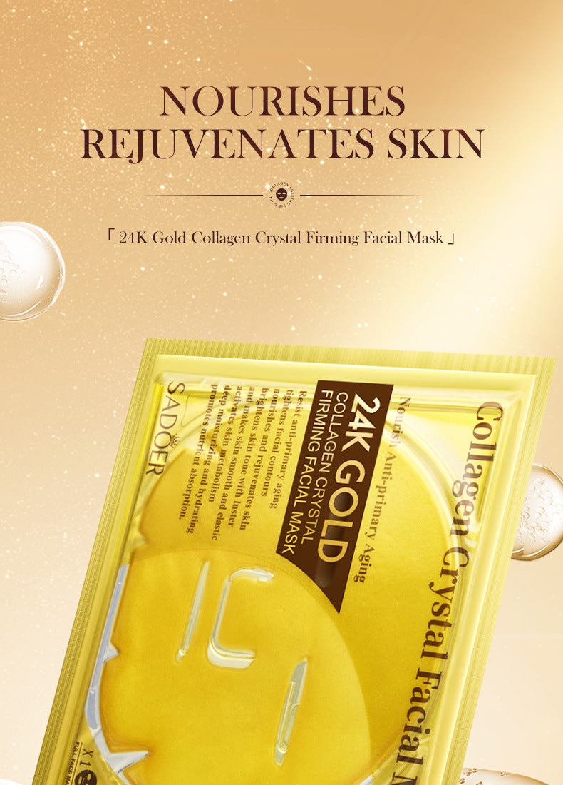 24k Gold Collagen Mask60gSADOER Crystal Hydrating Moisturizing Mask Cross-Border Wholesale