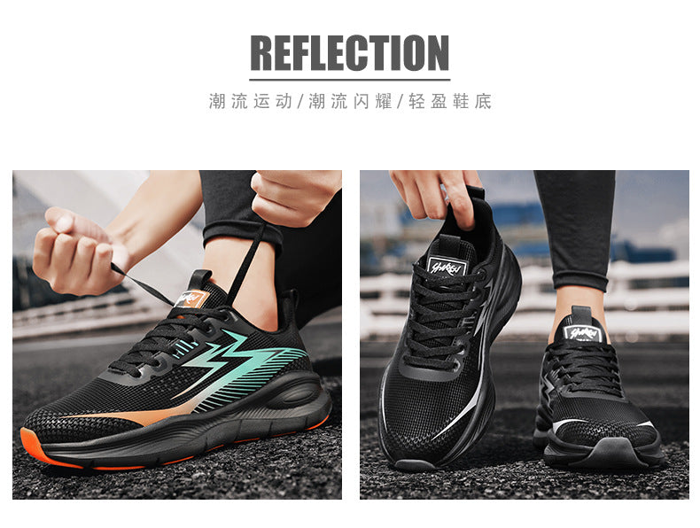 2025New Ultra-Light Fashion Soft Sole Sports Shoes Men's Waterproof Anti-Slip Running Shoes Versatile Casual Trendy Men's Shoes