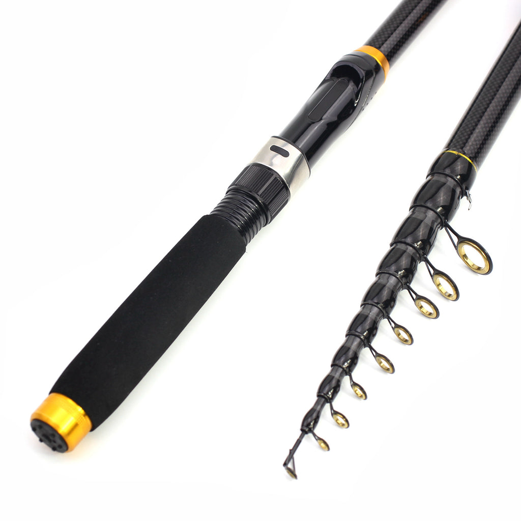 Portable Ultra-Short Small Sea Rod Carbon Fiber Telescopic Lure Rod Mini Long Cast Snakehead Carp Rod FBA