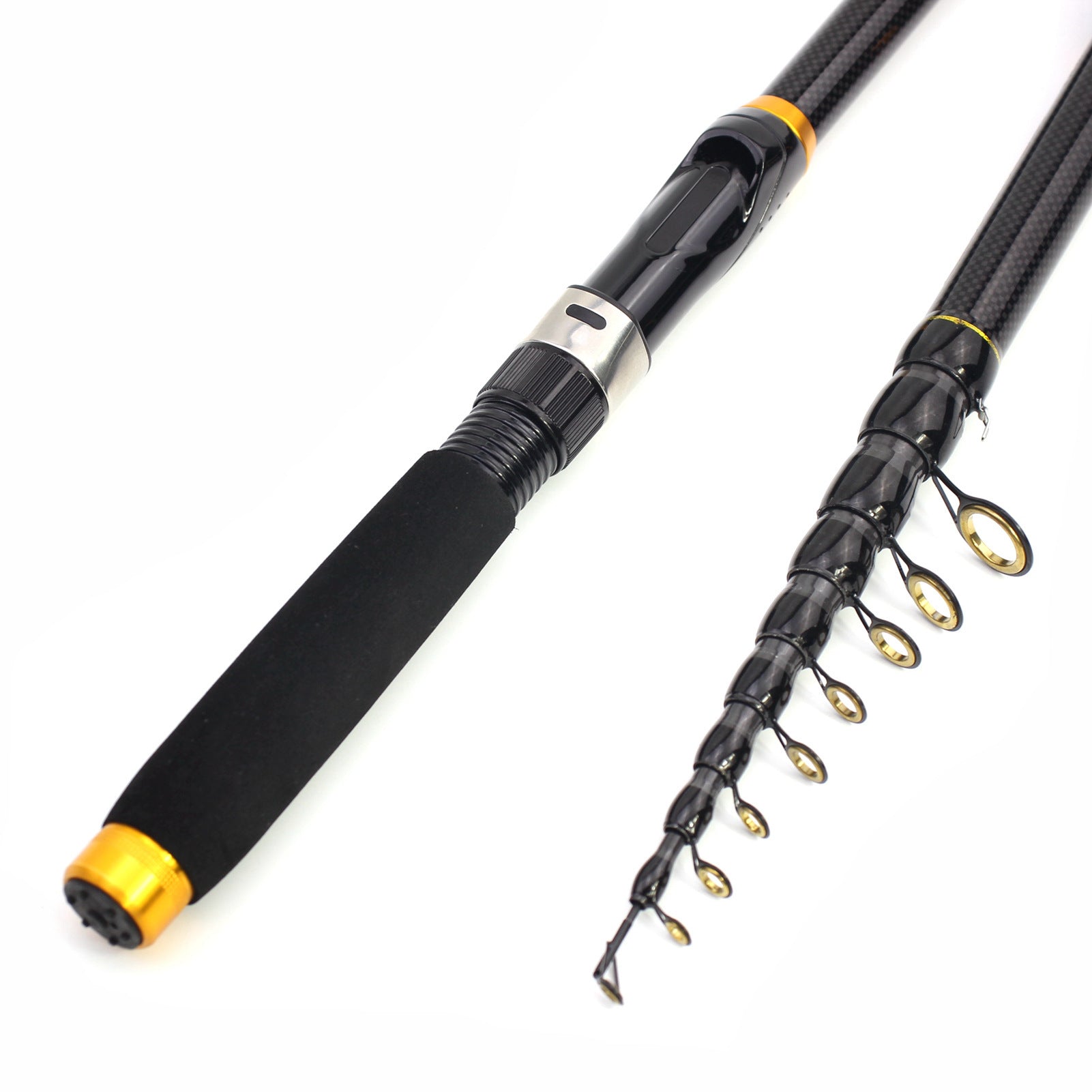 Portable Ultra-Short Small Sea Rod Carbon Fiber Telescopic Lure Rod Mini Long Cast Snakehead Carp Rod FBA
