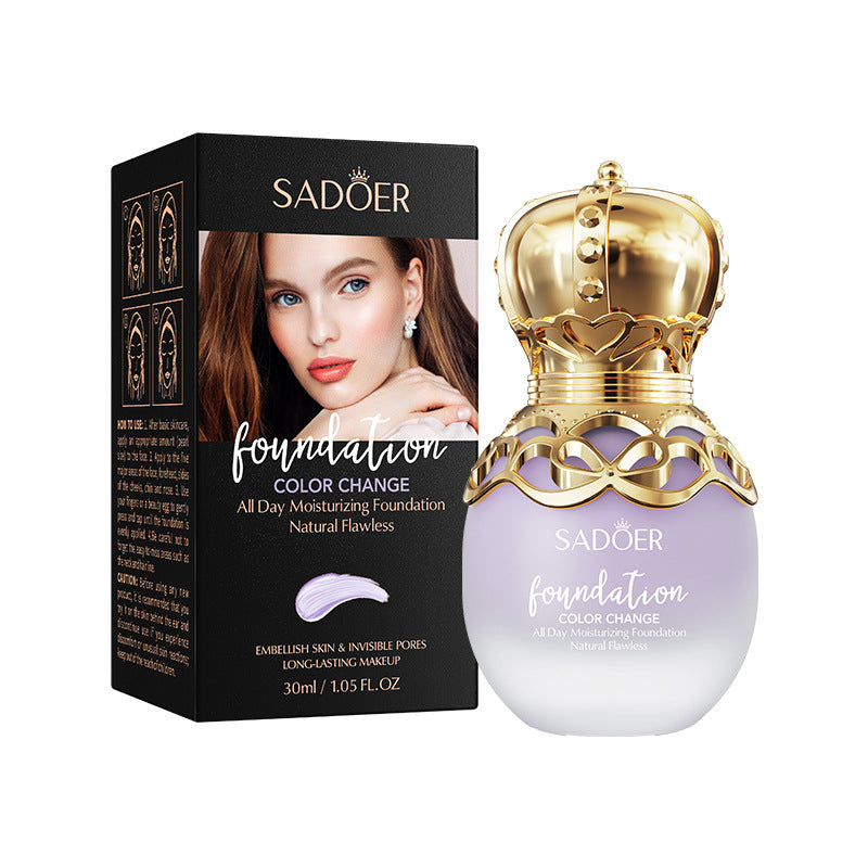 Makeup SADOER Concealer foundation with temperature-changing skin tone that doesn't easily come off BB Wholesale Cross-Border Foreign Trade Frost