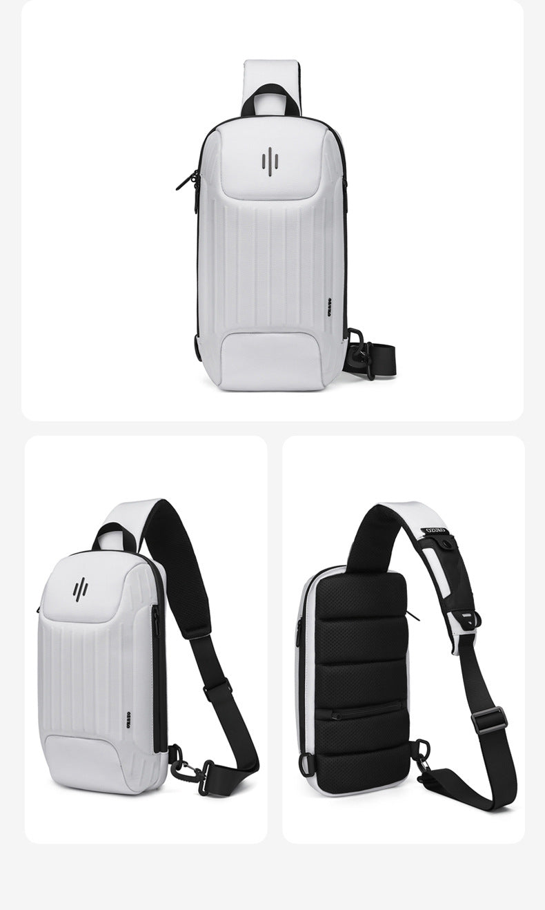 ozuko New Men's Chest Bag Casual Versatile Crossbody Bag Waterproof Anti-theft Men's Bag Crossbody Bag High-end Feel