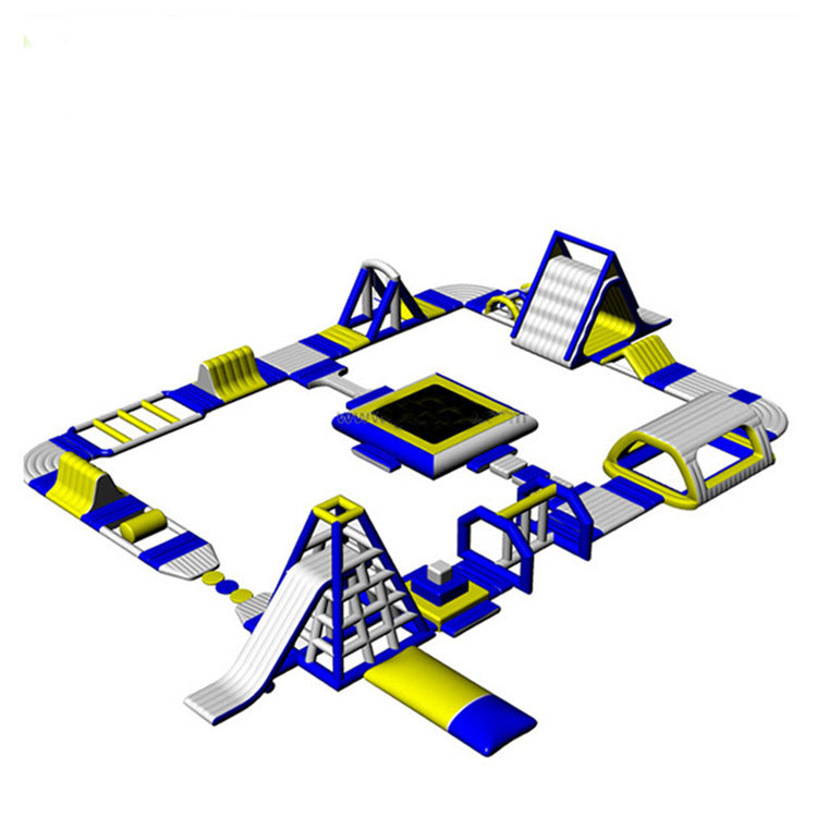 Inflatable Water Challenge Pool Swimming Pool Amusement Park Manufacturer Slide Combo Frame Outdoor Water Fun