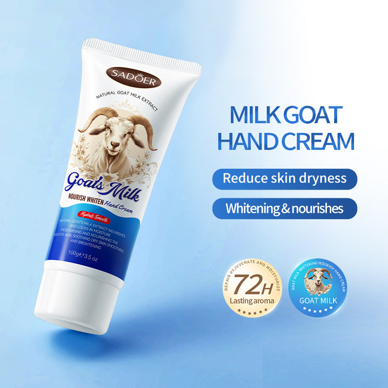Goat Milk Whitening Hand Cream SADOER Autumn and winter moisturizing hand cream cross-border foreign trade wholesale