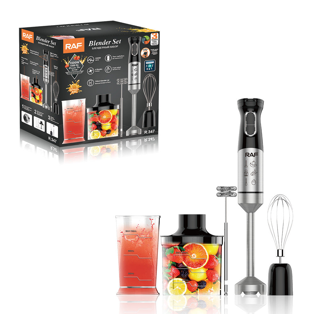 RAF EU Standard Portable Handheld Electric Stainless Steel Cooking Stick Blender Household Food Mixer347