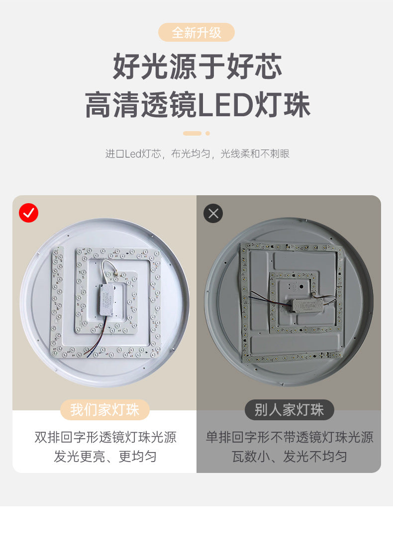 Creative2025New Year's New Warm Minimalist Cream Style Home Bedroom Ceiling Lamp Master Bedroom Lamp Simple Modern