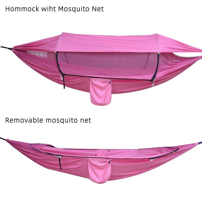290*140Nylon Hammock Outdoor Supplies Anti-Rollover Swing Mosquito Net Hammock Ultralight Camping Sun Protection Sunshade Canopy