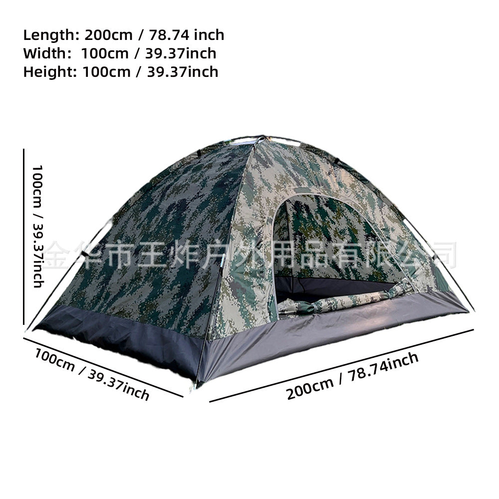 Camouflage Tent Outdoor Camping Training Camping Setup Tent2People Tent Leisure Equipment Export