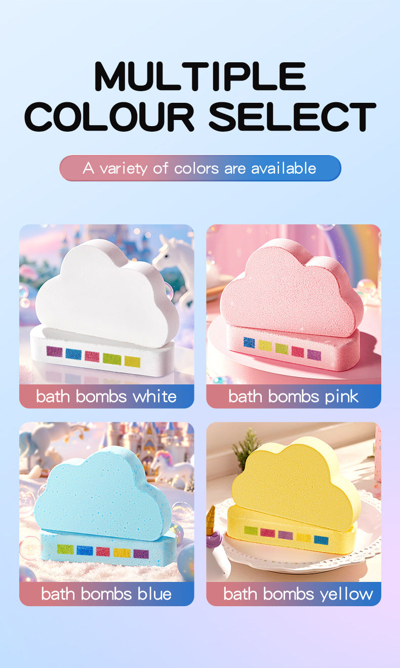 Rainbow Cloud Bath Salt Ball100g Deep Cleansing Body Bath Salts Export Manufacturer Wholesale