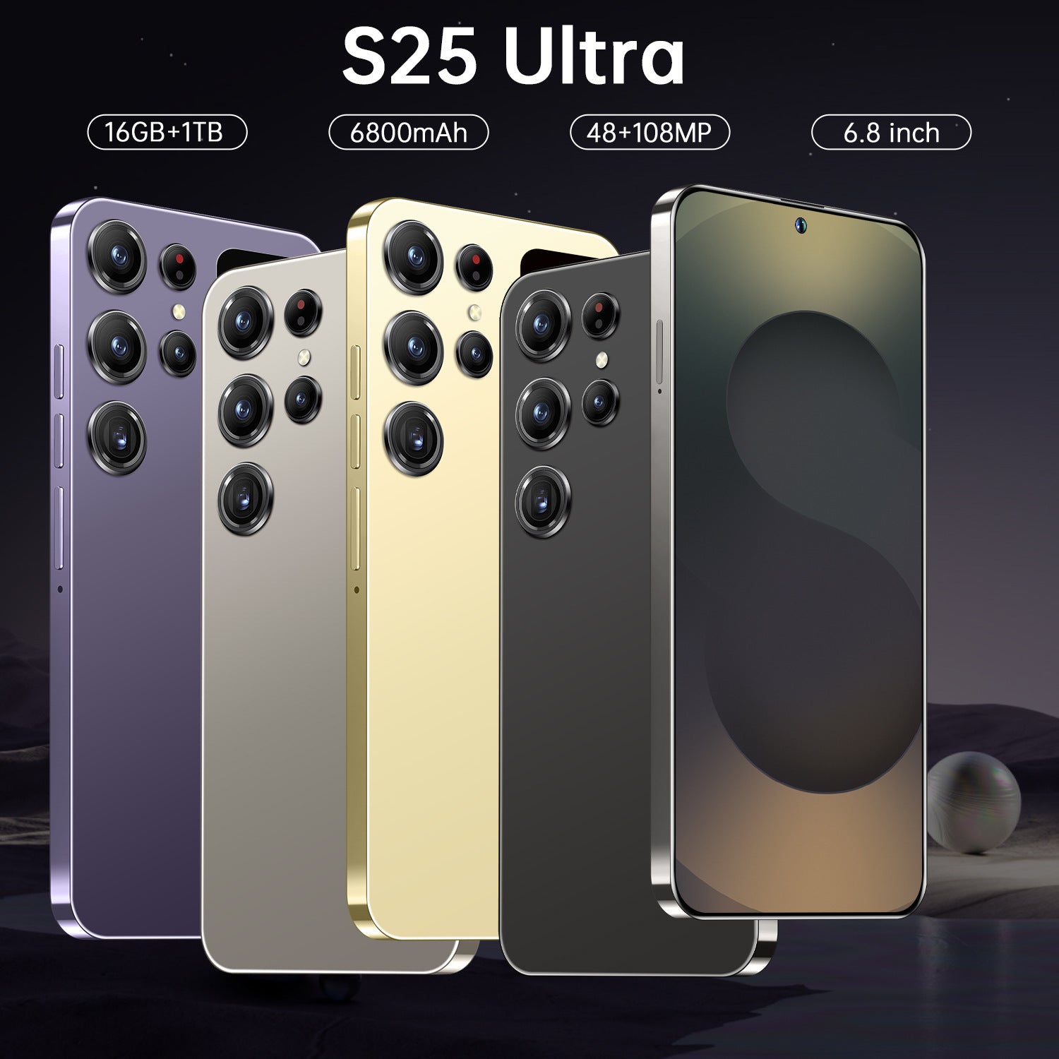 Hot-Selling Mobile Phone S25 Ultra Android Smartphone16+1TB Hot-selling Secondary Screen TK Mobile Phone