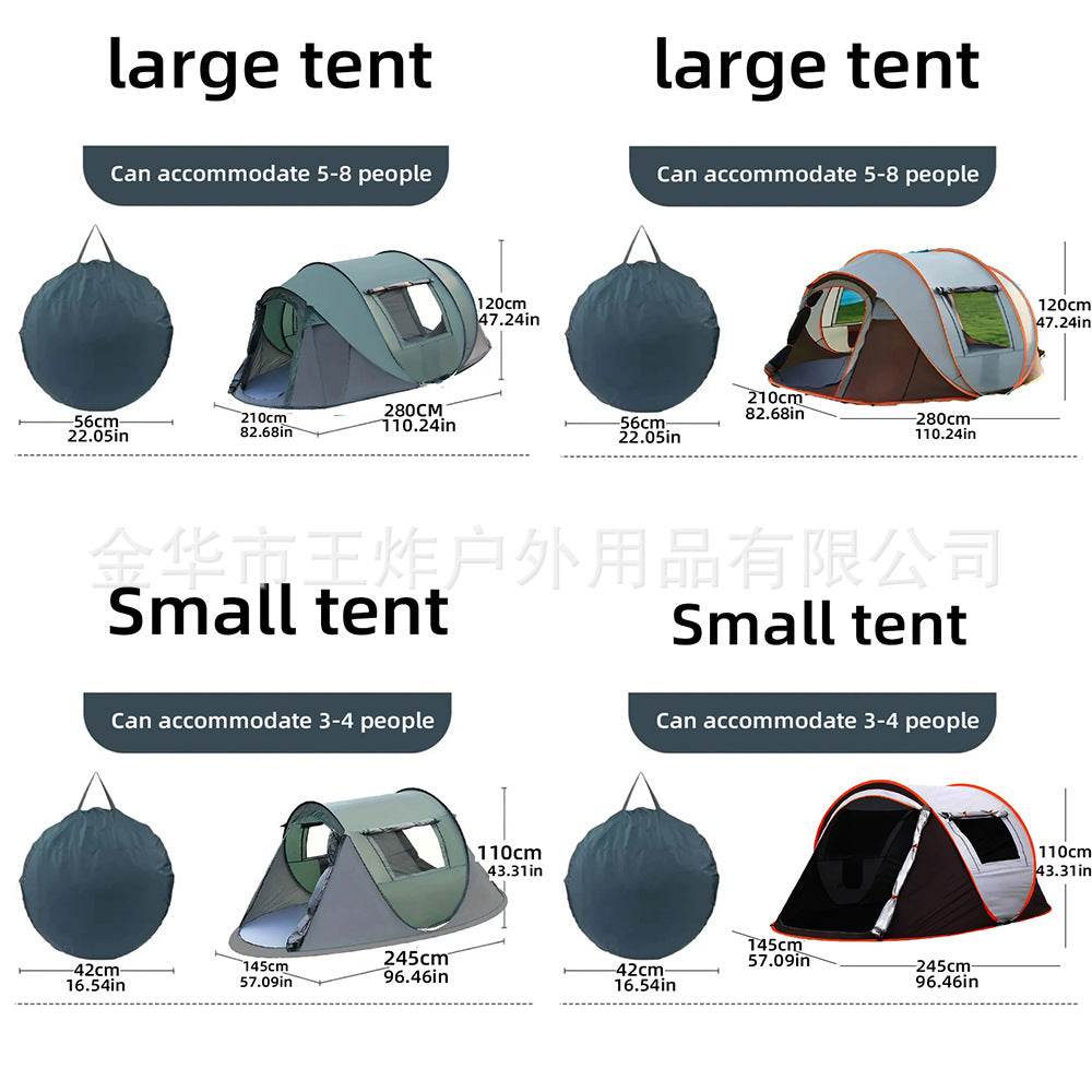 Automatic Hand Throw Quick Open Tent Indoor Children's Tent Camping Windproof Rainproof Sunproof Tent