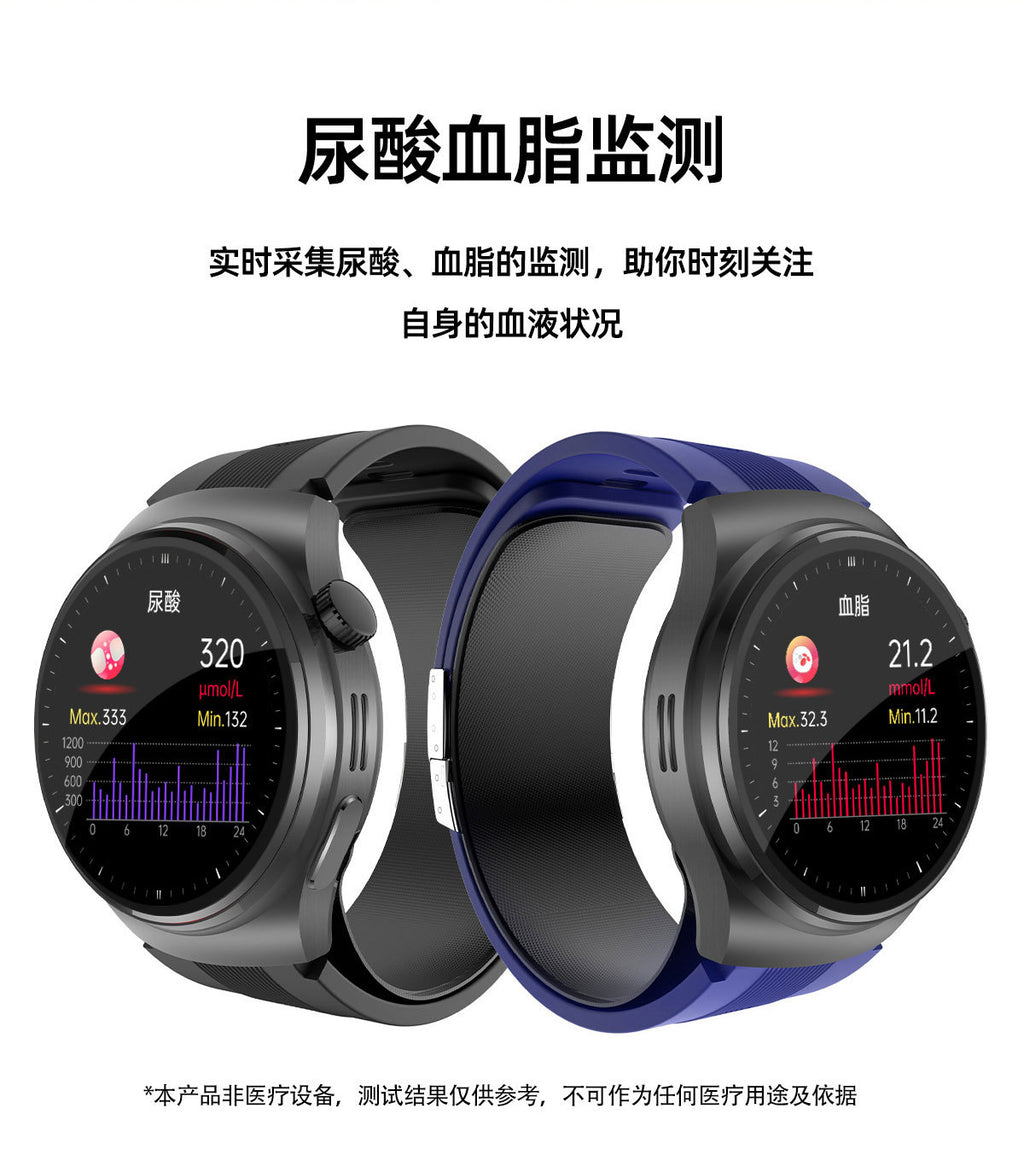 S18Air Pump Blood Pressure Smart Watch Airbag Blood Pressure Heart Rate Blood Oxygen Body Temperature Monitoring Smart Watch S28Health