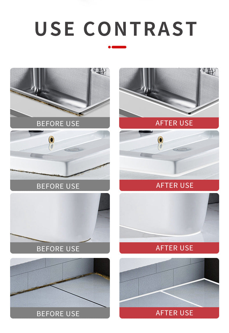 Water-Based Grout Sealant Tile Kitchen Bathroom Waterproof Mildew-Proof Grout Adhesive Sink Toilet Grout Sealant
