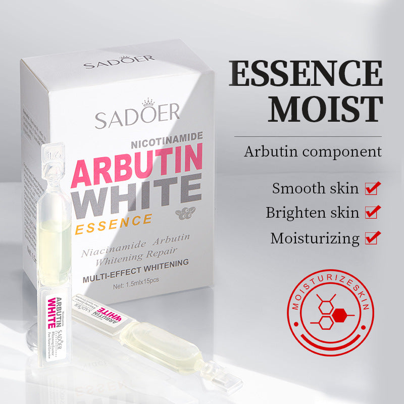 Niacinamide Whitening Ampoule Serum SADOER Arbutin Hydrating and Brightening Essence Cross-Border Wholesale