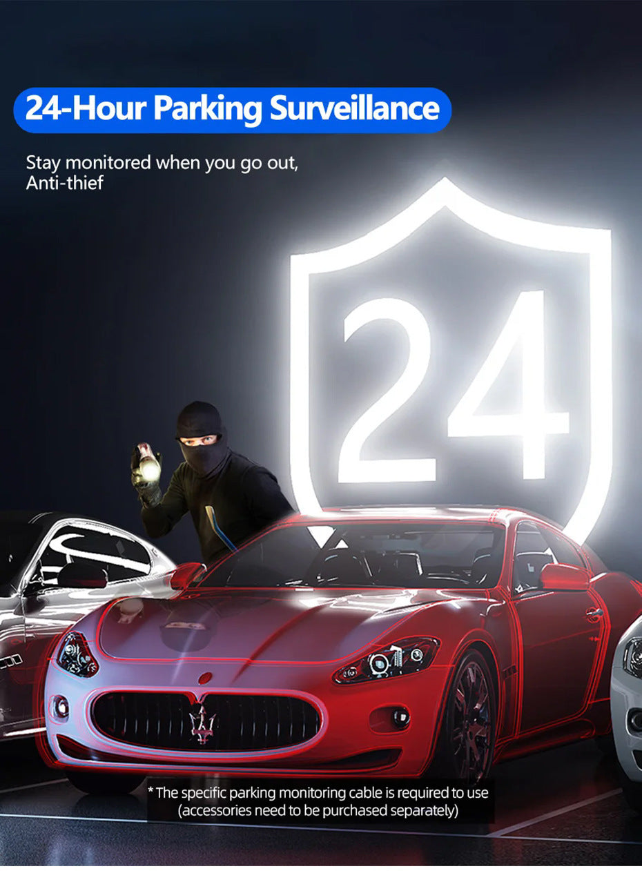 4Lens360Degree2k Ultra-high-definition infrared car night vision dashcam with reversing camera wifi Interconnection