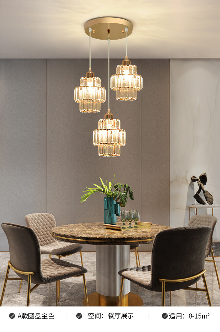 Restaurant Pendant Light Three-Head Modern Minimalist Bar Creative Dining Table Bedroom Unique Living Room Dining Room Grand Nordic Lighting