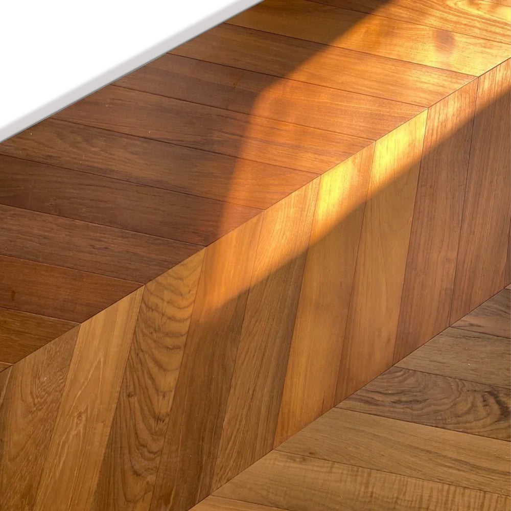High Quality Grade Solid Teak Wood Flooring for Luxury Interiors Custom Prefinished Waterproof Hardwood Floor Kitchen Warehouse
