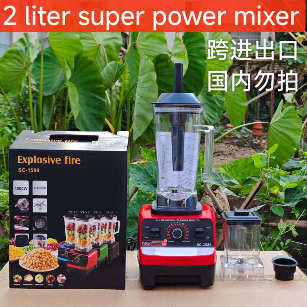 6in1blender Commercial Stainless Steel Blender Household Pure Copper Meat Grinder Ice Crusher Juicer Multi-Function