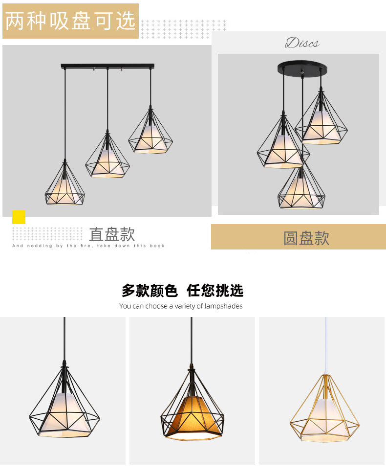 Restaurant Chandelier Three-Head Light Luxury Lighting Modern Simple Dining Table Bar Counter led Long Strip Dining Room Light2025New Year