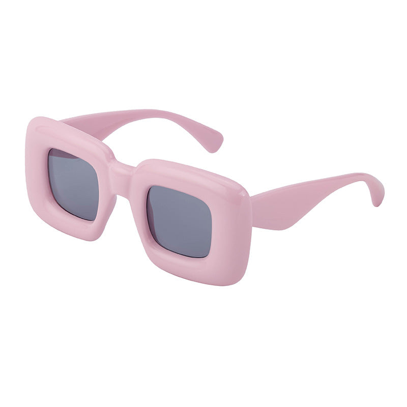 European and American Style Square Frame Sunglasses for Women Fashionable Quirky Sunglasses for Men Wholesale