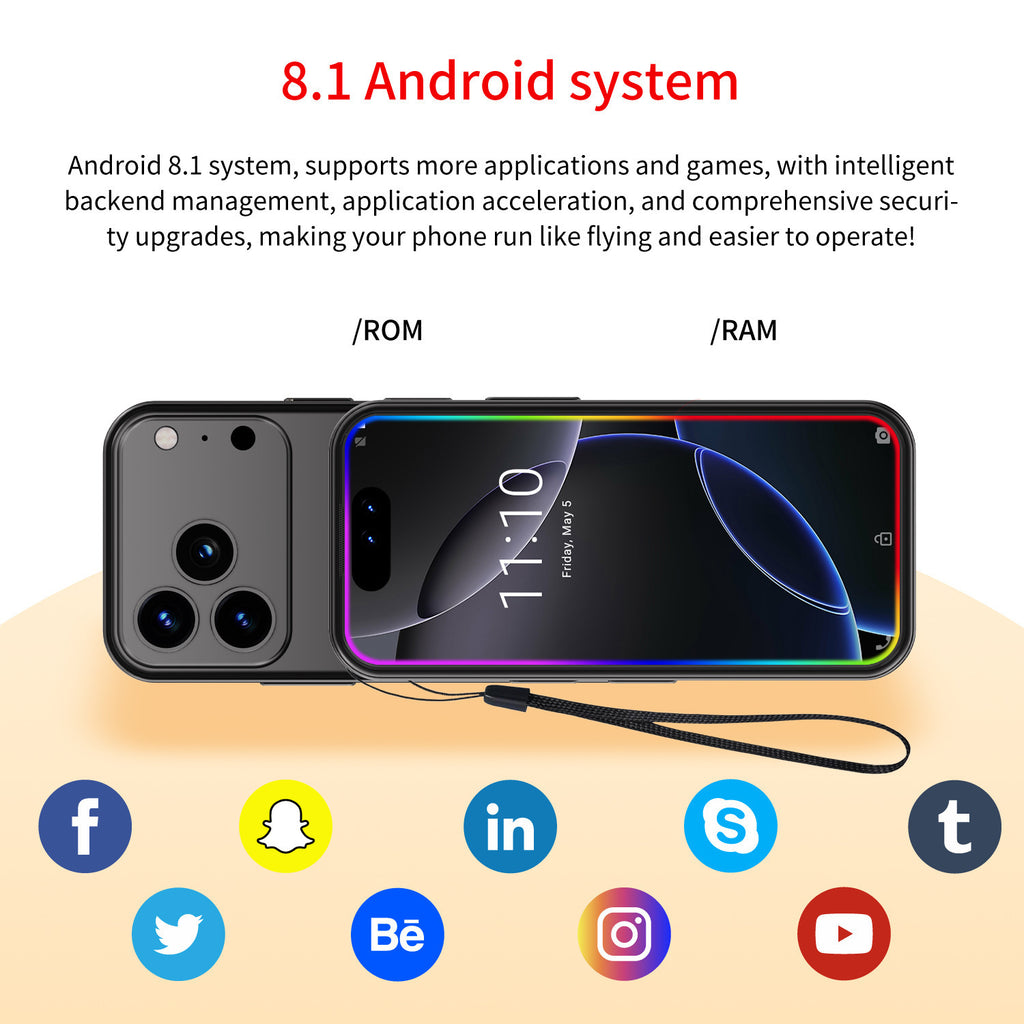 New MINI 17promax Mini Smartphone External Order4.04-inch Quad-Core Google Store Android