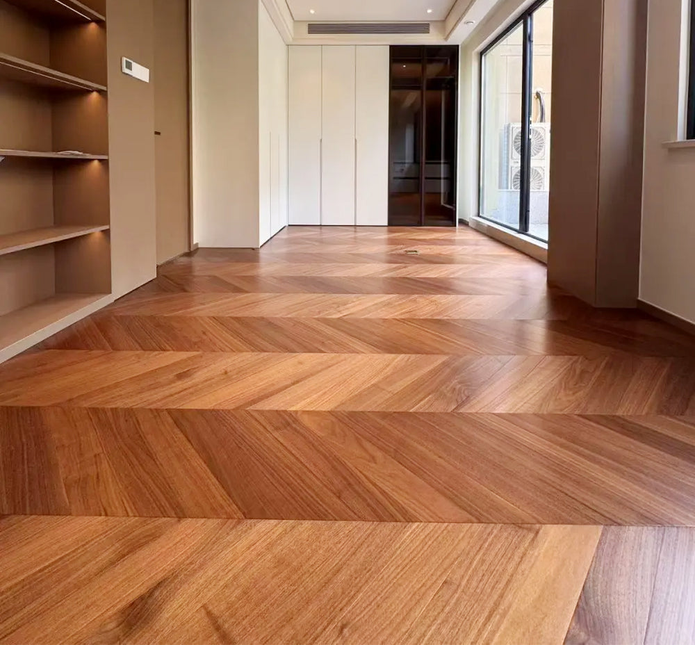 18mm Solid Wood Engineered Black Walnut Flooring Multilayer Core Comfort Custom Design Surface Finish Luxury Interior Exterior